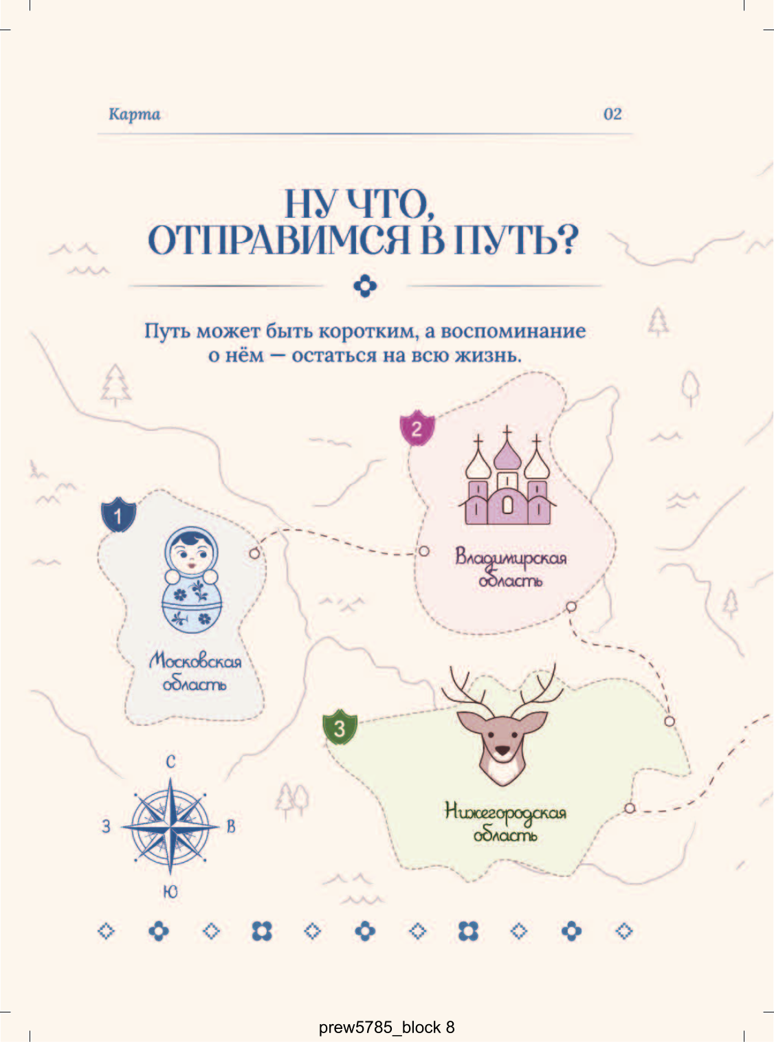 Карта маршрута: левая страница